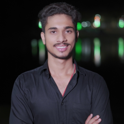 Yuvraj Sharma, team member of Athlivia India, confidently posing in a professional outfit – contributing to the brand's mission from Bihar.